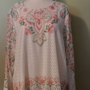 NWT Alfred dunner 2X white top
